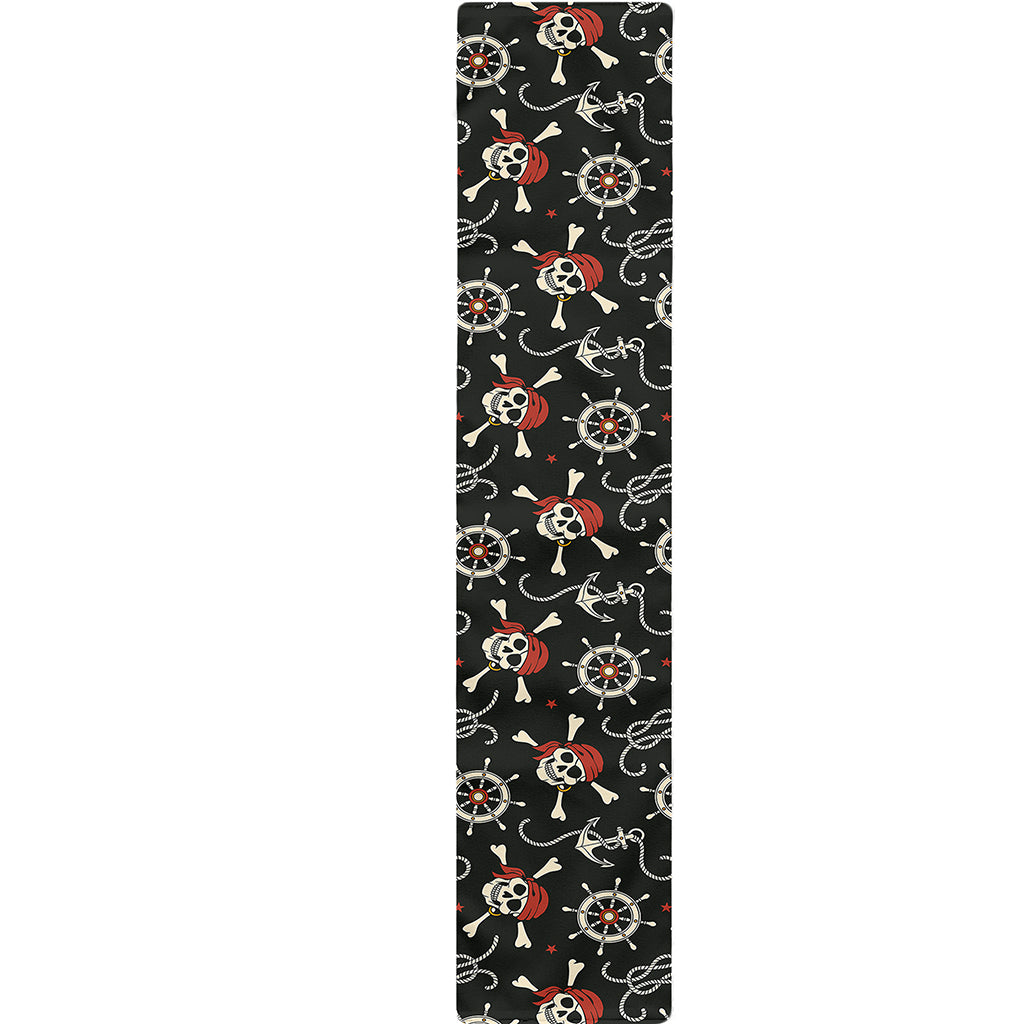 Pirate Theme Pattern Print Table Runner