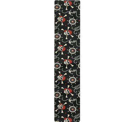 Pirate Theme Pattern Print Table Runner
