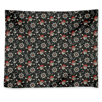Pirate Theme Pattern Print Tapestry