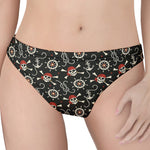 Pirate Theme Pattern Print Women's Thong