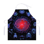 Pisces And Astrological Signs Print Adjustable Apron