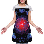 Pisces And Astrological Signs Print Adjustable Apron