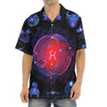 Pisces And Astrological Signs Print Aloha Shirt