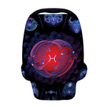 Pisces And Astrological Signs Print Baby Seat Cover