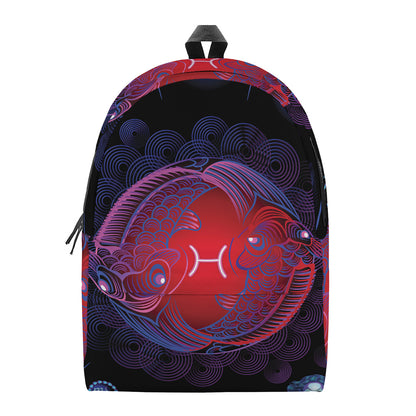 Pisces And Astrological Signs Print Backpack