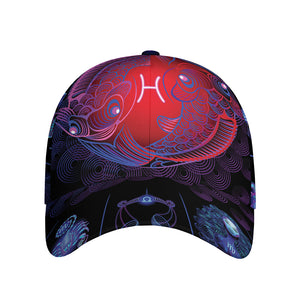 Pisces And Astrological Signs Print Baseball Cap