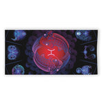 Pisces And Astrological Signs Print Beach Towel