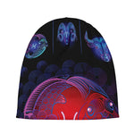 Pisces And Astrological Signs Print Beanie