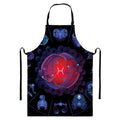 Pisces And Astrological Signs Print Bib Apron With Pocket