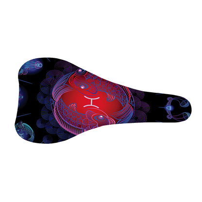 Pisces And Astrological Signs Print Bicycle Seat Cover