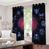 Pisces And Astrological Signs Print Blackout Grommet Curtains