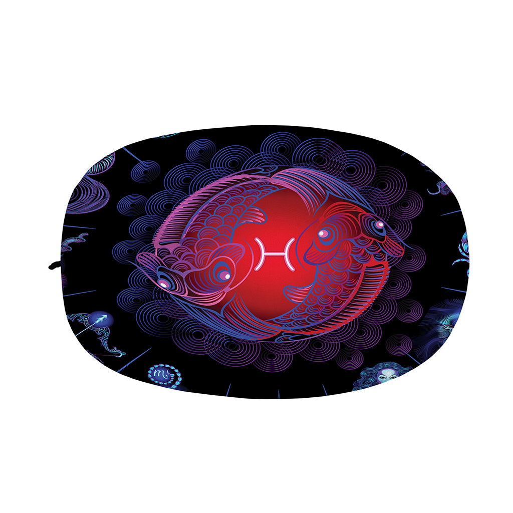 Pisces And Astrological Signs Print Car Side Mirror Covers