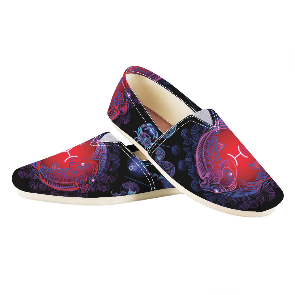 Pisces And Astrological Signs Print Casual Shoes