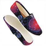 Pisces And Astrological Signs Print Casual Shoes