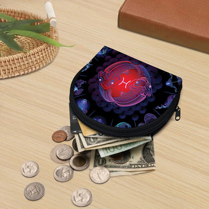 Pisces And Astrological Signs Print Coin Purse