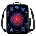 Pisces And Astrological Signs Print Crossbody Lunch Bag