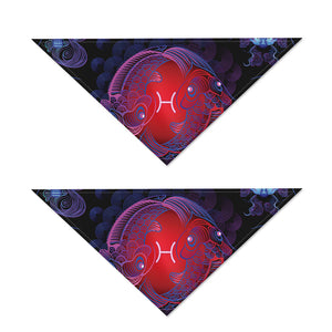 Pisces And Astrological Signs Print Dog Bandana