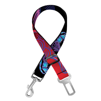 Pisces And Astrological Signs Print Dog Seat Belt