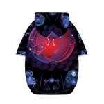 Pisces And Astrological Signs Print Dog Zip Up Hoodie