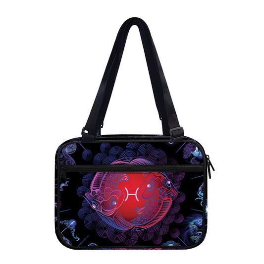 Pisces And Astrological Signs Print Double Strap Bible Bag