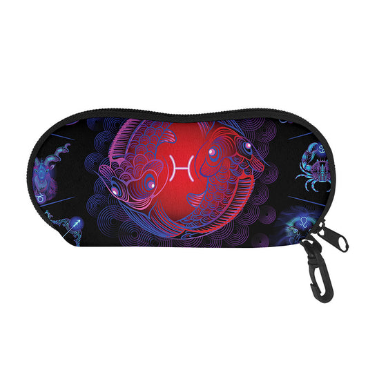 Pisces And Astrological Signs Print Glasses Case