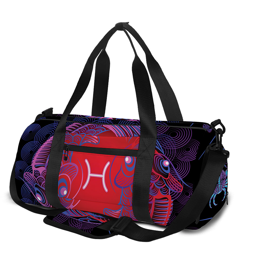Pisces And Astrological Signs Print Gym Bag