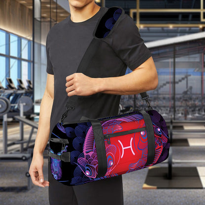 Pisces And Astrological Signs Print Gym Bag