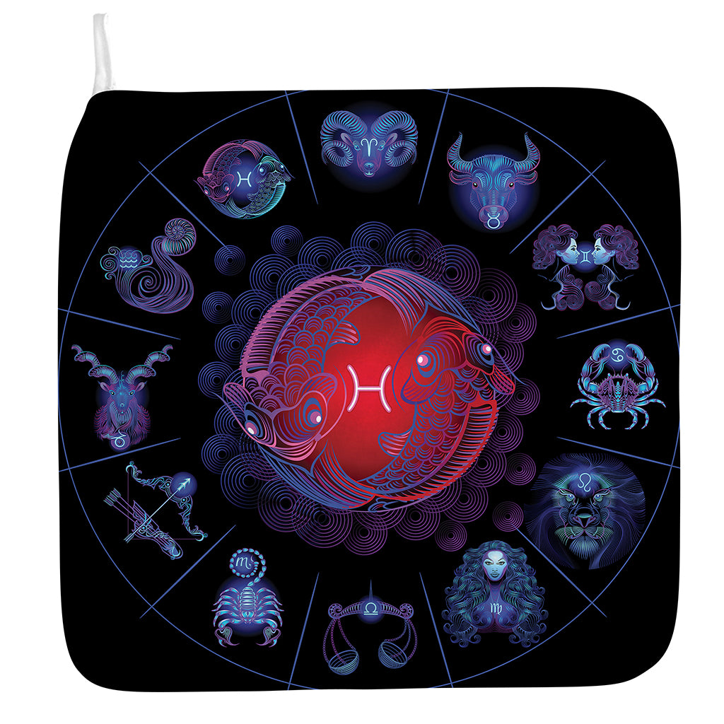 Pisces And Astrological Signs Print Hand Towel