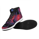 Pisces And Astrological Signs Print High Top Leather Sneakers