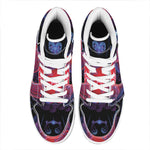 Pisces And Astrological Signs Print High Top Leather Sneakers