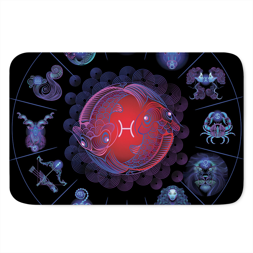 Pisces And Astrological Signs Print Indoor Door Mat