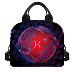 Pisces And Astrological Signs Print Insulated Lunch Bag