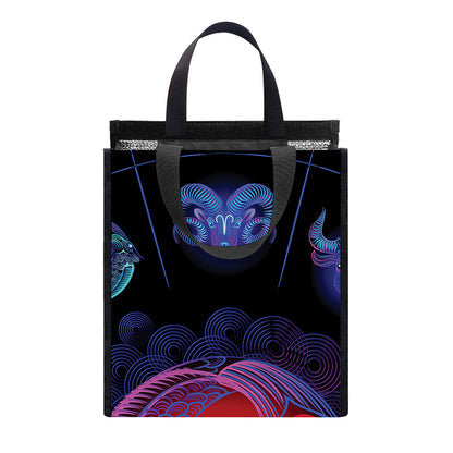 Pisces And Astrological Signs Print Insulated Lunch Tote