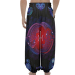 Pisces And Astrological Signs Print Lantern Pants