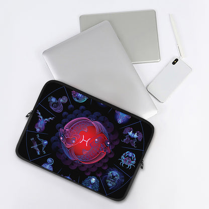Pisces And Astrological Signs Print Laptop Sleeve