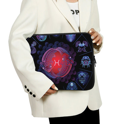 Pisces And Astrological Signs Print Laptop Sleeve