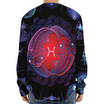 Pisces And Astrological Signs Print Long Sleeve Baseball Jersey