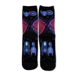 Pisces And Astrological Signs Print Long Socks