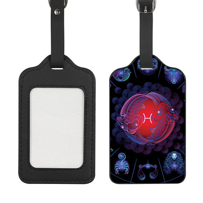 Pisces And Astrological Signs Print Luggage Tag