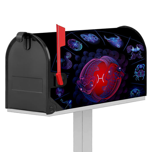 Pisces And Astrological Signs Print Mailbox Cover