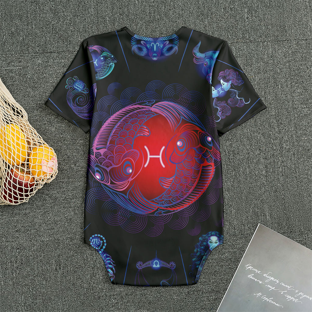 Pisces And Astrological Signs Print Men's Bodysuit