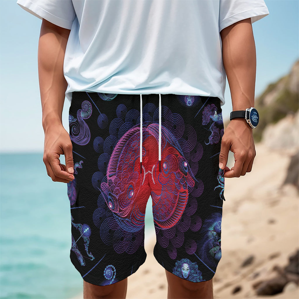 Pisces And Astrological Signs Print Men's Cargo Shorts