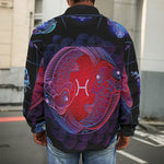 Pisces And Astrological Signs Print Men's Shirt Jacket