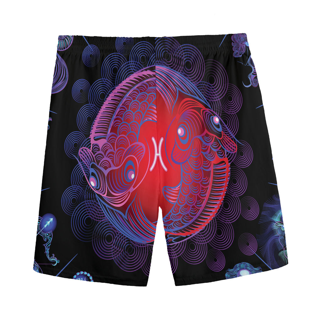 Pisces And Astrological Signs Print Men's Sports Shorts