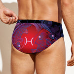Pisces And Astrological Signs Print Men's Swim Briefs