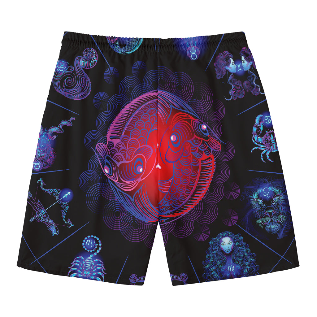 Pisces And Astrological Signs Print Men's Swim Trunks