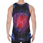 Pisces And Astrological Signs Print Men's Velvet Tank Top