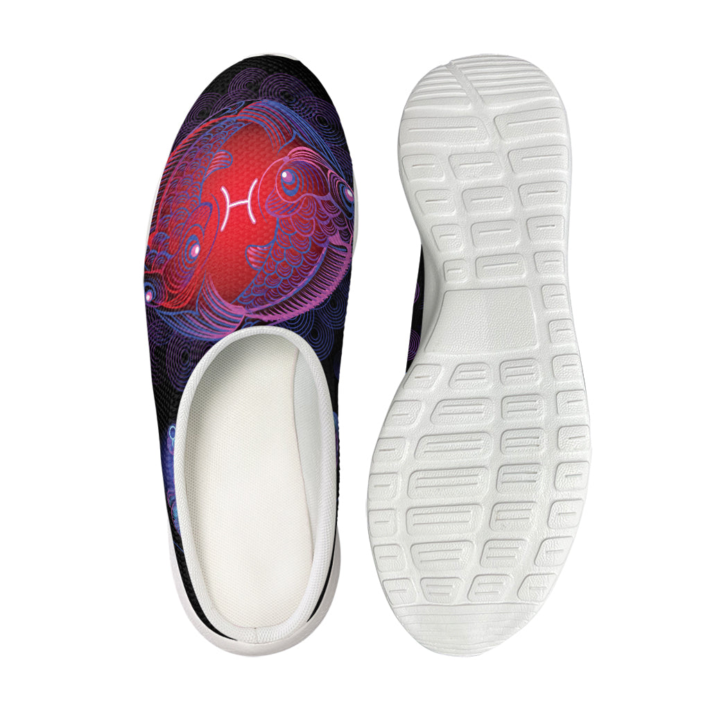 Pisces And Astrological Signs Print Mesh Casual Shoes