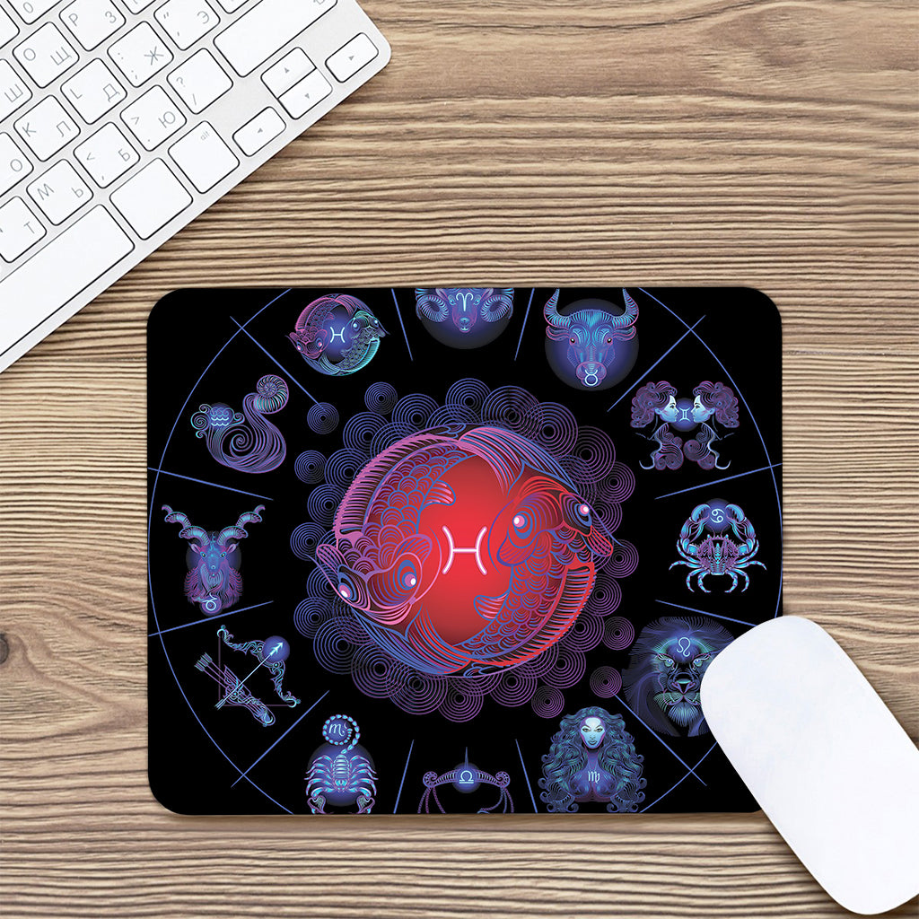 Pisces And Astrological Signs Print Mouse Pad