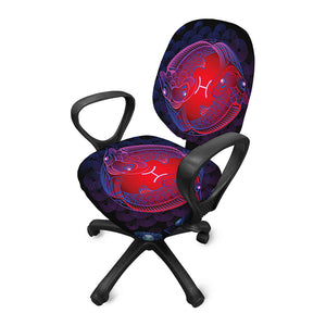 Pisces And Astrological Signs Print Office Chair Cover